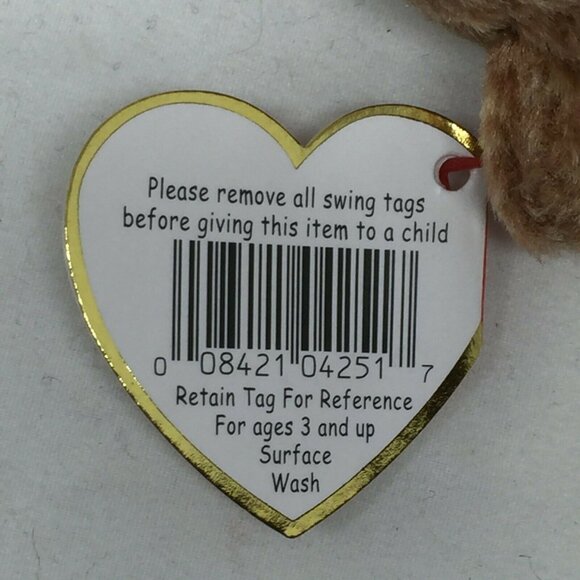 Ty Beanie Baby Pecan Bear Plush Stuffed Animal Retired W Tag April 15 1999 - Picture 10 of 10